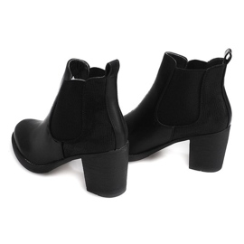 Bottes À Talons Avec Élastique 1227 Noir 1