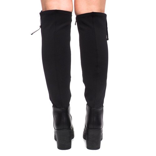 Bottes À Talon ES8515 Noir le noir 1