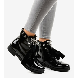 Bottes isolantes laquées noires A3320EA le noir 2