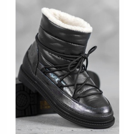 Vices Bottes de neige en textile le noir 4