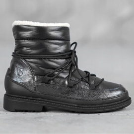 Vices Bottes de neige en textile le noir 1