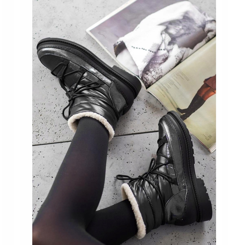 Vices Bottes de neige en textile noir 2