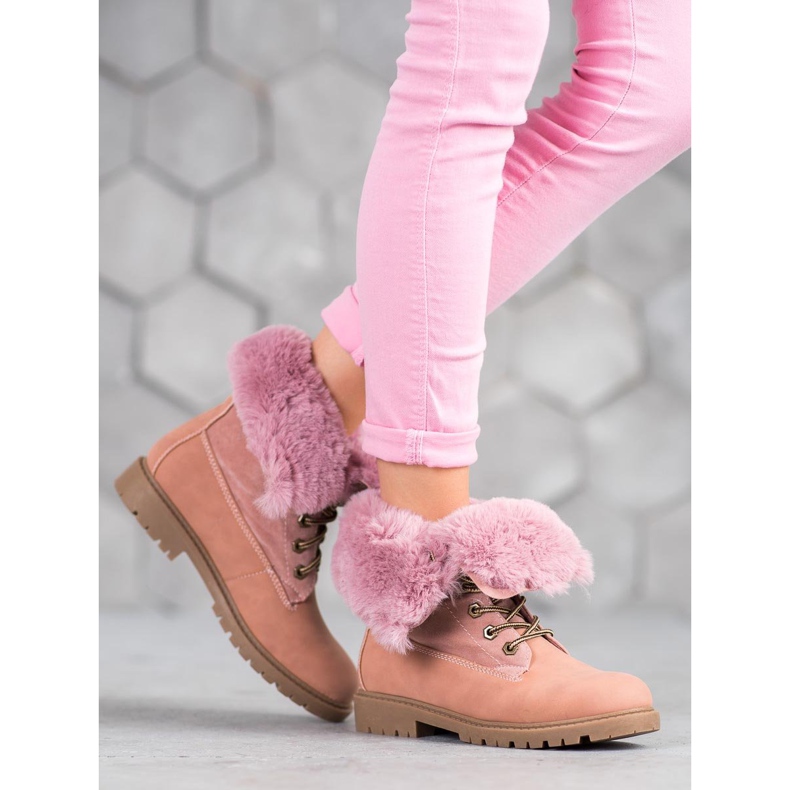 Vices Trappeurs roses avec tige enroulée 1