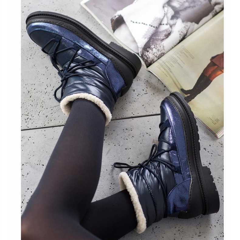 Bottes de neige en textile VICES bleu marin bleu 1