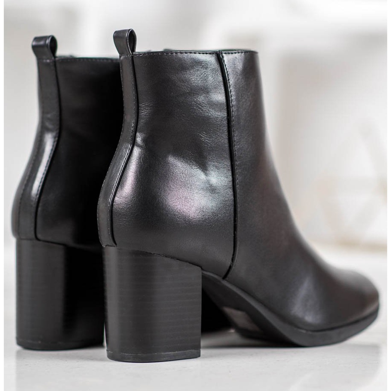 Weide Bottes confortables sur un poteau le noir 1