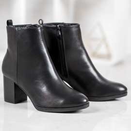 Weide Bottes confortables sur un poteau noir 2