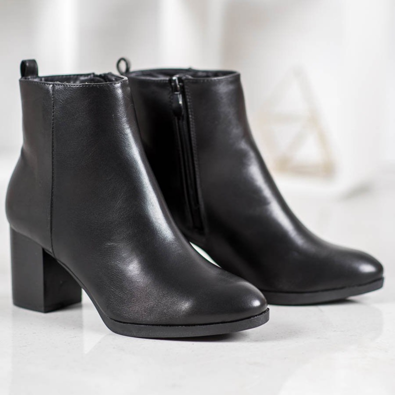 Weide Bottes confortables sur un poteau noir 2