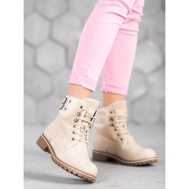 SDS Trappeurs textiles avec peau de mouton beige 2 SDS Trappeurs textiles avec peau de mouton beige 2