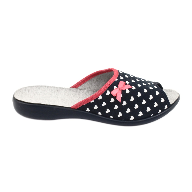 Chaussures femme Befado pu 254D099 blanc bleu marine 1