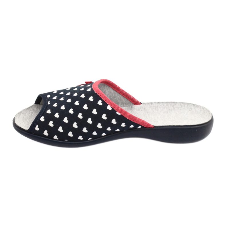 Befado chaussures pour femmes coeurs pu 254D099 blanc rouge bleu marine 2