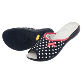 Befado chaussures pour femmes coeurs pu 254D099 blanc rouge bleu marine 4