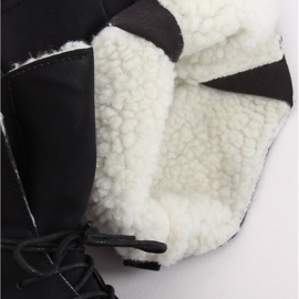 Bottines noires sur peau de mouton 758-PA Noir 2