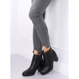 Bottines noires à talons BM-9077 Noir le noir 3