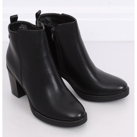 Bottines noires à talons BM-9077 Noir le noir 4