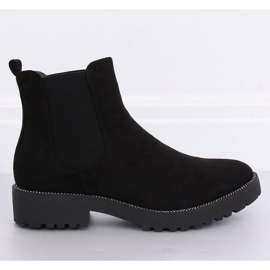 Bottines Chelsea noires pour femmes 7683-PA Noir 2