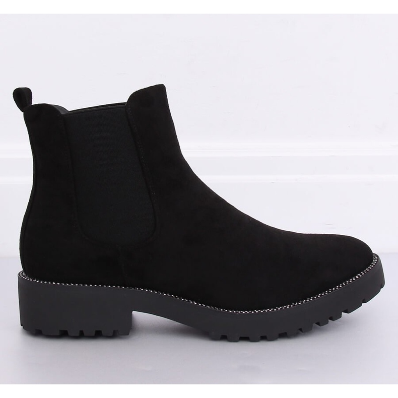 Bottines Chelsea noires pour femmes 7683-PA Noir 2