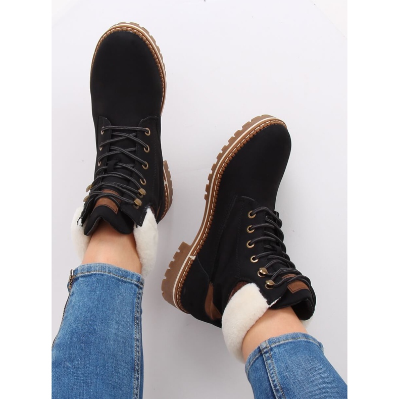 Bottes en bois noir 185-PA Noir le noir 2