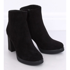 Bottines à talons noires 7981-GA Noir le noir 4