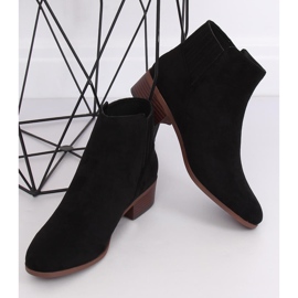 Bottines Chelsea en daim noir 7967-PA Noir le noir 1