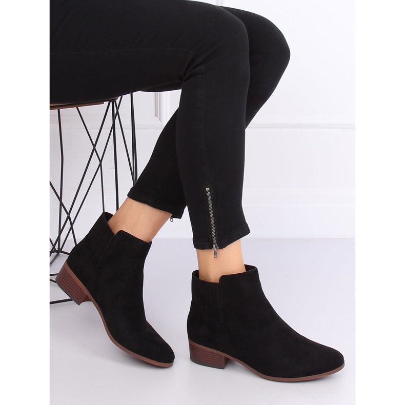 Bottines Chelsea en daim noir 7967-PA Noir 2