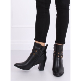 Bottines noires à talon 7968-GA Noir 1