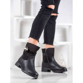 SHELOVET Travailleurs chaleureux avec peau de mouton le noir 1 SHELOVET Travailleurs chaleureux avec peau de mouton le noir 1