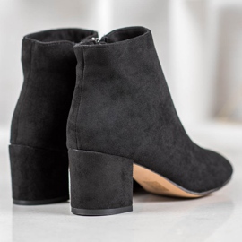 SHELOVET Bottines en daim élégantes le noir 3