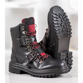 Weide Bottes de roche avec boucle le noir 6