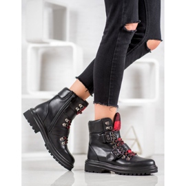 Weide Bottes de roche avec boucle le noir 1