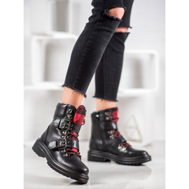 Weide Bottes de roche avec boucle le noir 2