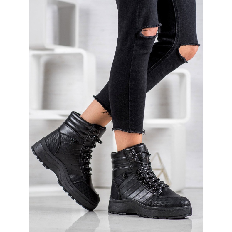 SHELOVET Baskets chaudes noir 1