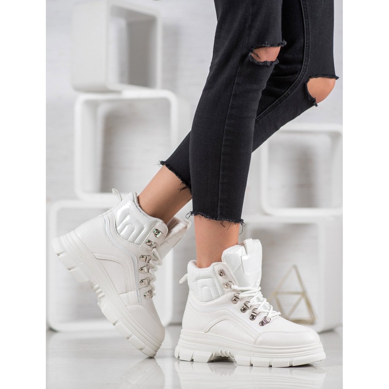 SHELOVET Baskets chaudes blanche 1