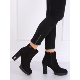 Bottines noires à talons 1033-GA Noir le noir 3