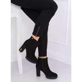 Bottines noires à talons 1033-GA Noir le noir 4