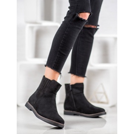Clowse Bottes en daim confortables le noir 1