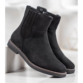 Clowse Bottes en daim confortables le noir 3