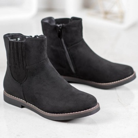 Clowse Bottes en daim confortables le noir 5