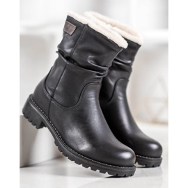 SHELOVET Travailleurs avec une chaussure à enrouler noir 2