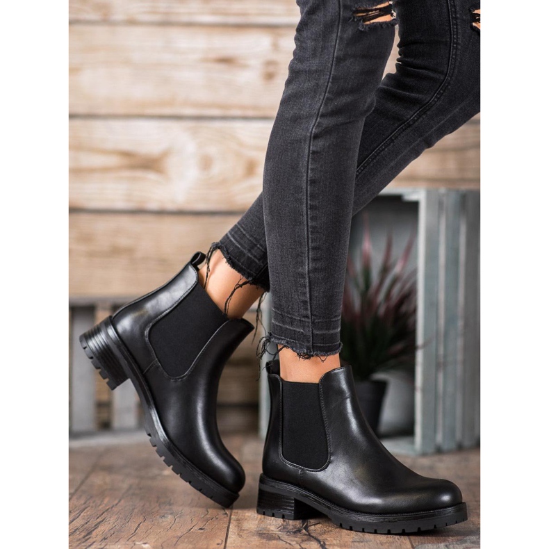 SDS Bottines Chelsea noires le noir 1