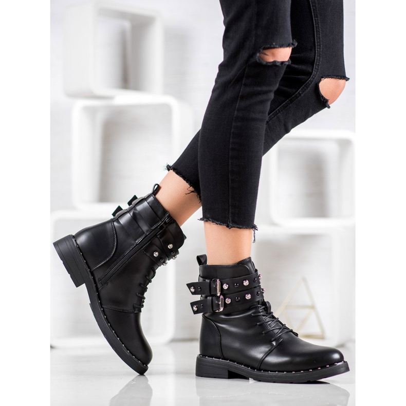 SDS Ouvriers avec zircone cubique le noir 1