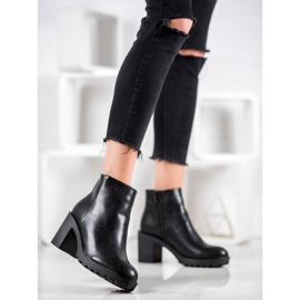 SHELOVET Bottes noires sur la plate-forme 1