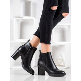 Ideal Shoes Bottes confortables le noir 4