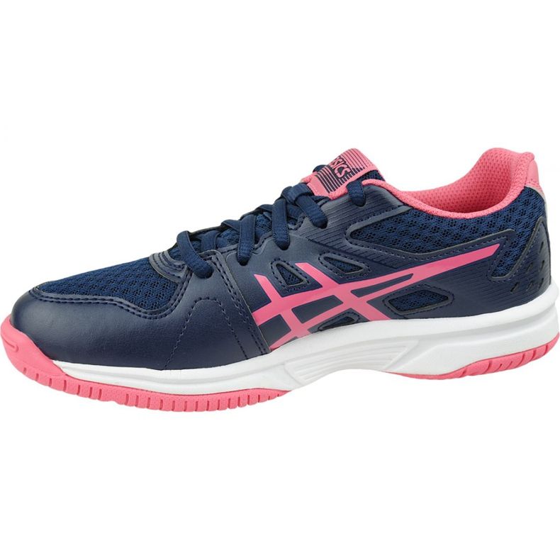 Asics Upcourt 3 W 1072A012-407 chaussures de volley-ball jaune bleu marine 1