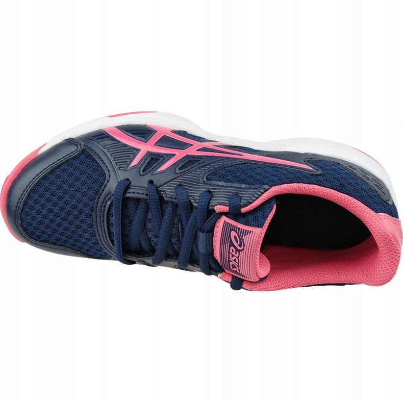 Asics Upcourt 3 W 1072A012-407 chaussures de volley-ball jaune bleu marine 2