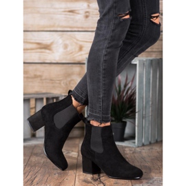 Bestelle Bottines à enfiler sur un poteau noir 1
