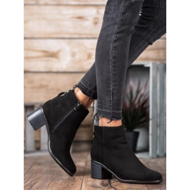 Super Me Bottes chaudes à talons hauts le noir 1
