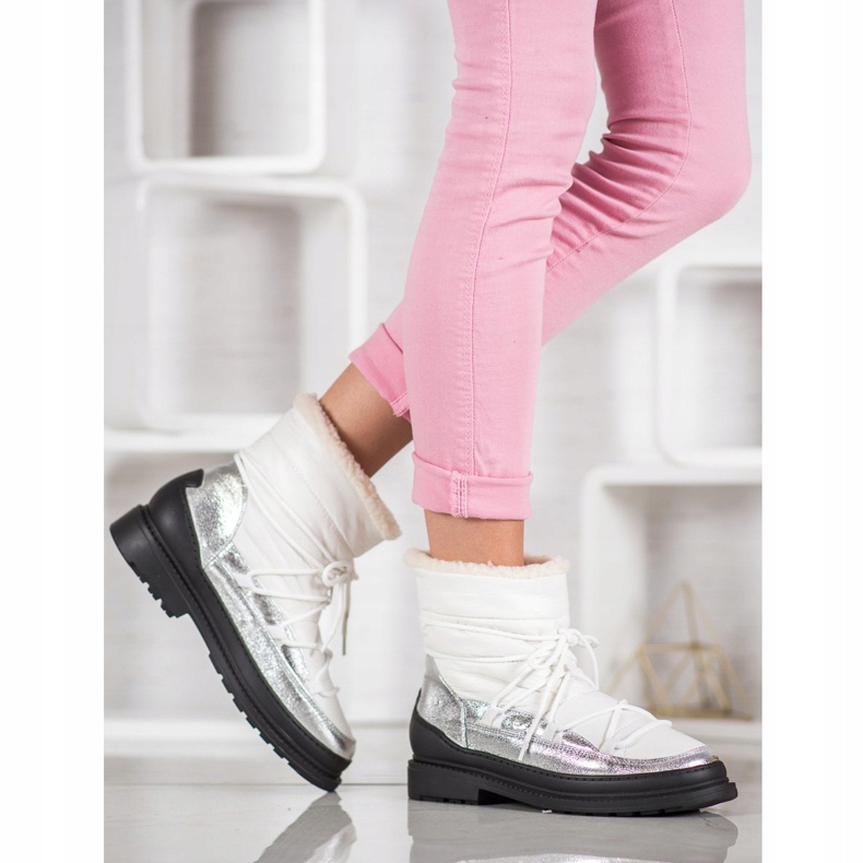 Bottes de neige en textile VICES blanc 1