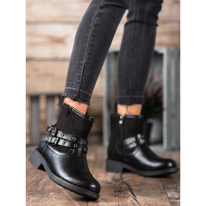 SHELOVET Travailleurs confortables avec une boucle noir 2