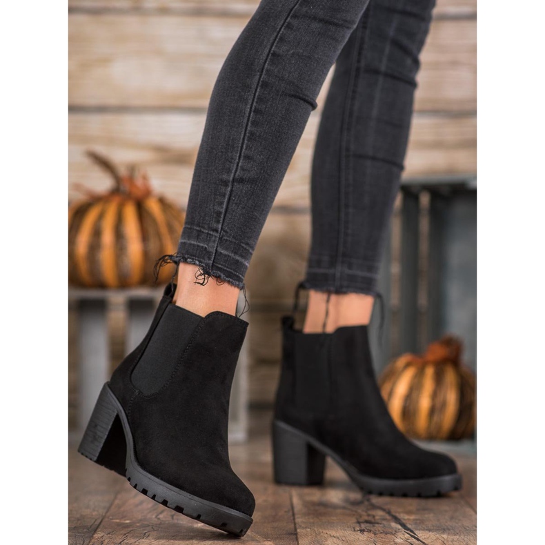 SDS Bottines Chelsea confortables sur un poteau noir 2