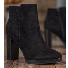 Super Me Bottes à talons à la mode le noir 2